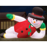 inflatable christmas snowman lights